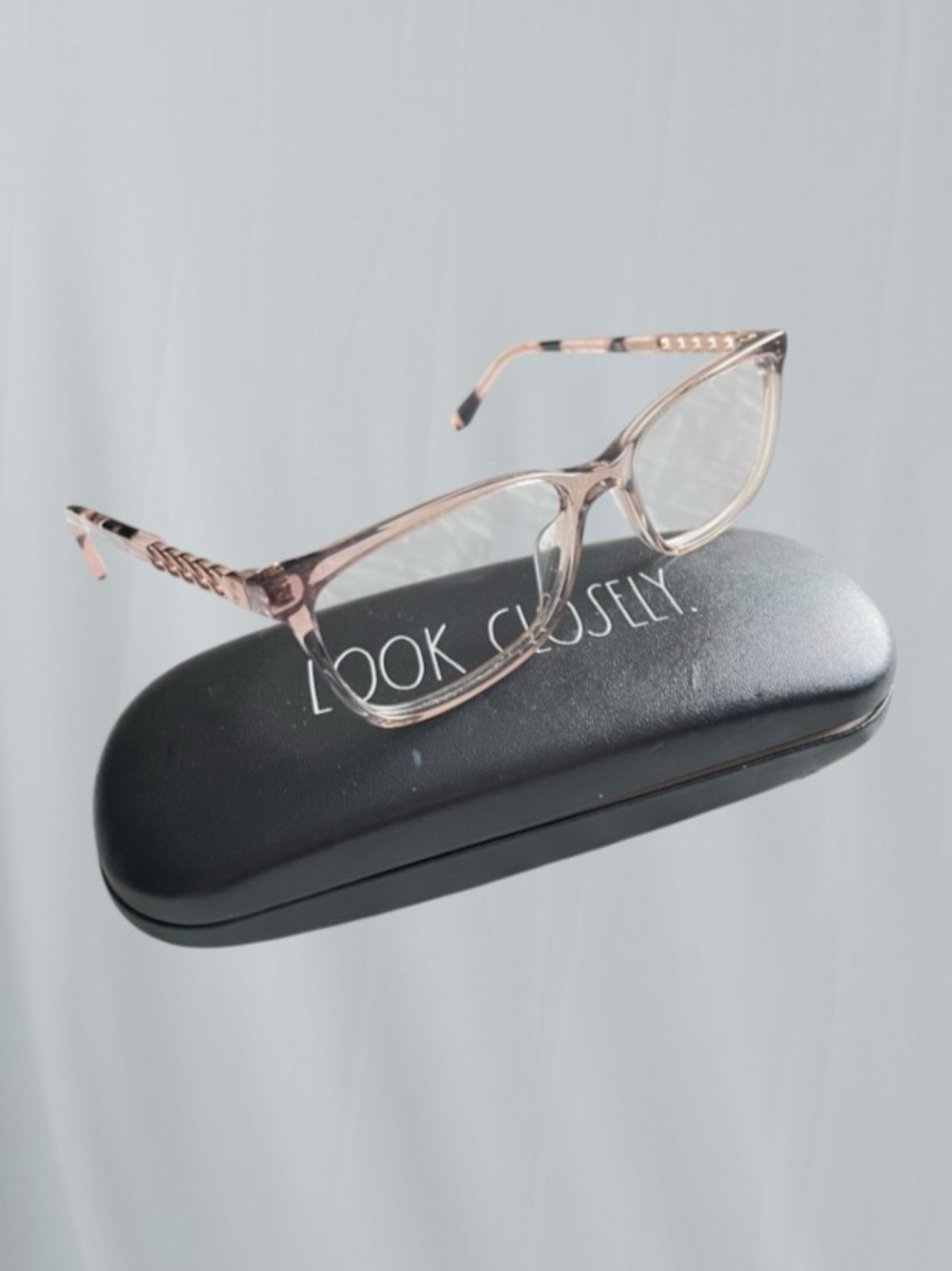 Juicy Couture JU249 Women's Crystal Mauve 55-17-140mm Eyeglasses & Case